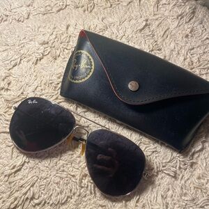 Ray-Ban Silver Frame Aviator Sunglasses